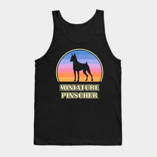 Miniature Pinscher Vintage Sunset Dog Tank Top